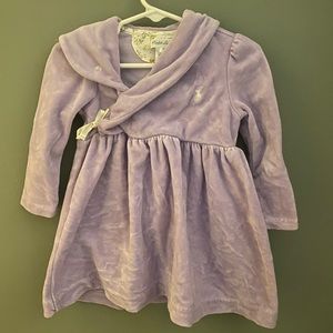 Ralph Lauren purple velvet like dress